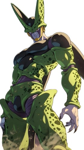 Green spotted android villain